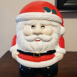 Antique Sweet Expressions‎ Santa jar